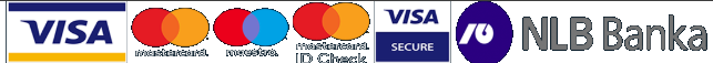 Visa, Mastercard, Maestro, Mastercard ID Check, Visa Secure i NLB Banka