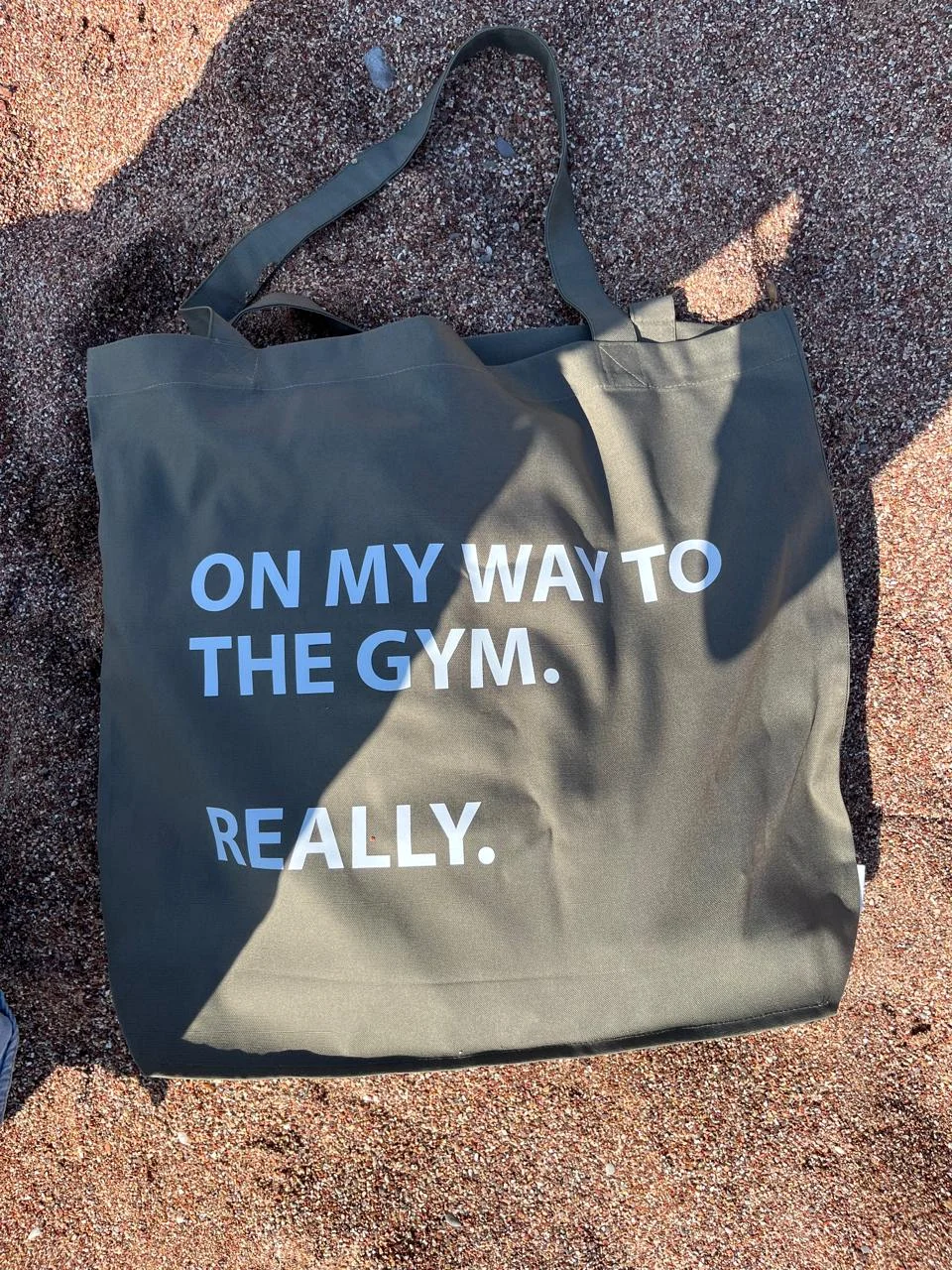 ON MY WAY TO THE GYM. REALLY.